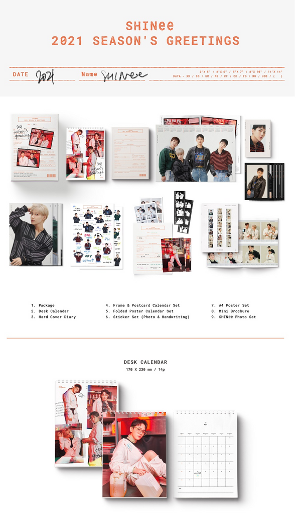 SHINee 2024 2021 Seasons Greetings