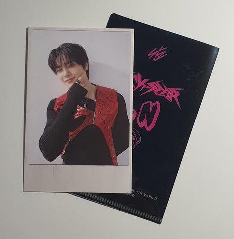 STRAY KIDS ROCK-STAR JYP POLAROID PHOTOCARD + L HOLDER (I.N)