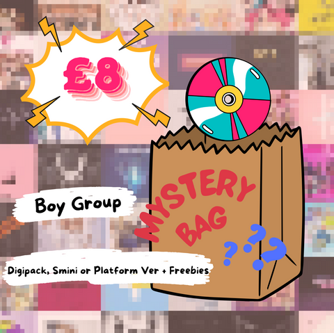 SUPER SAVER BOY GROUP MYSTERY BAG (DIGIPACK, SMINI or PLATFORM VER.) + FREEBIES