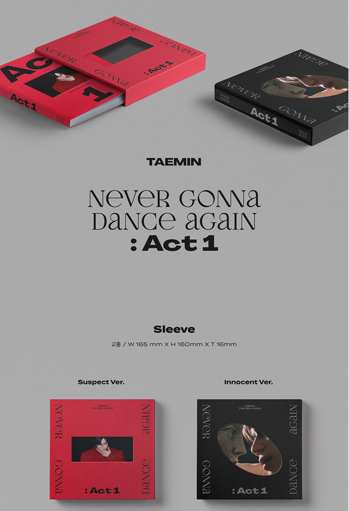 Taemin - Vol. 3 - Never Gonna Dance Again : Act 1 (Korean Edition) – KYYO